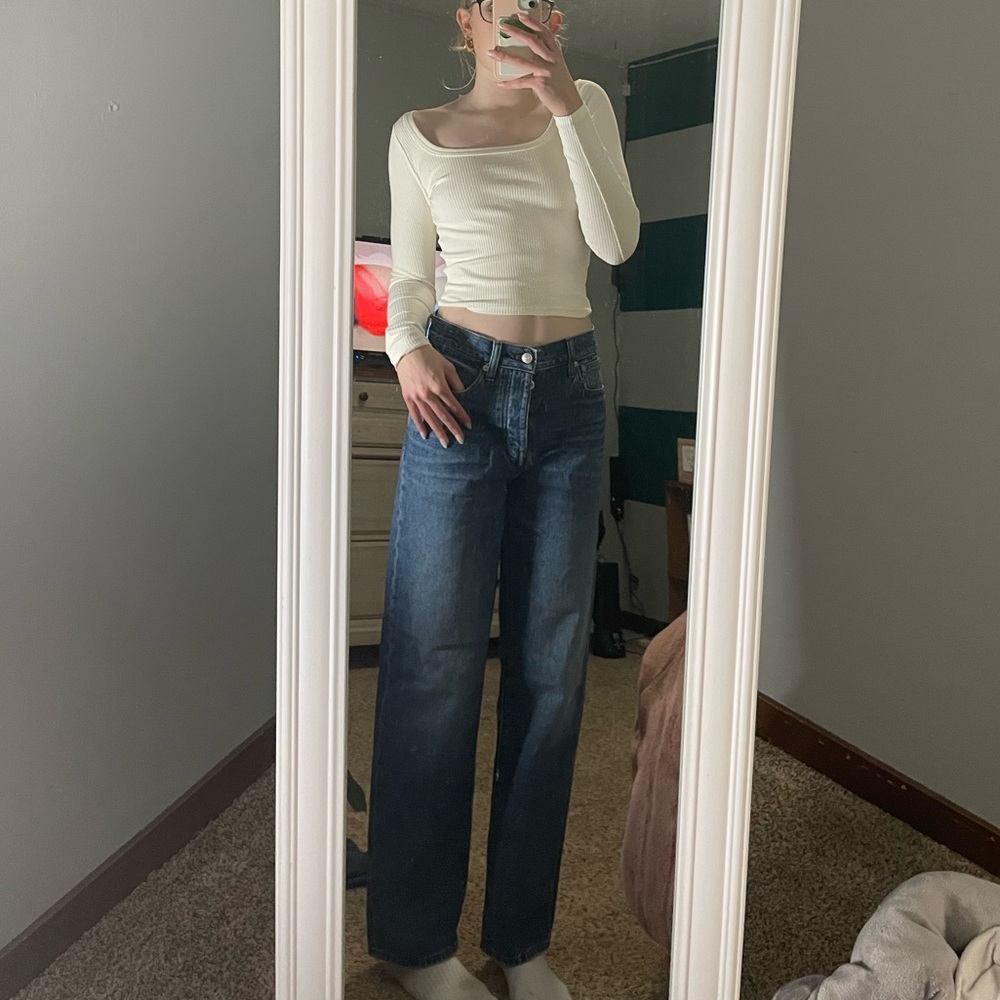 Madewell Low rise Dark Wash Jeans